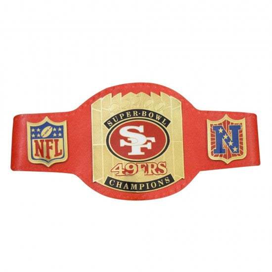 SF 49ers Championship Title Belt Unisex Adult