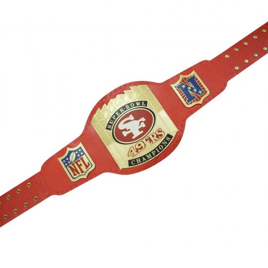 SF 49ers Championship Title Belt Unisex Adult