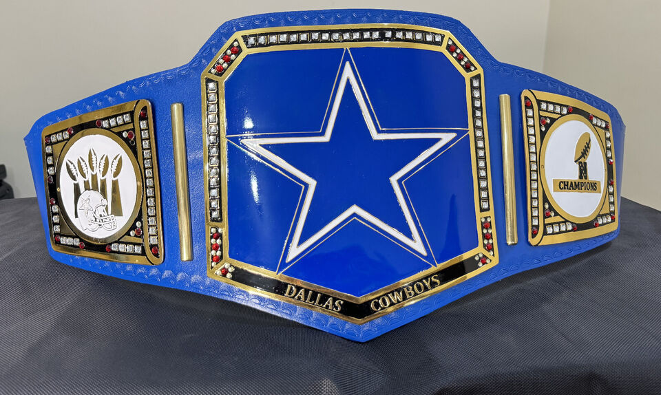 Dallas Cowboys NFL Championship Title Belt Unisex Adult Size  Brass