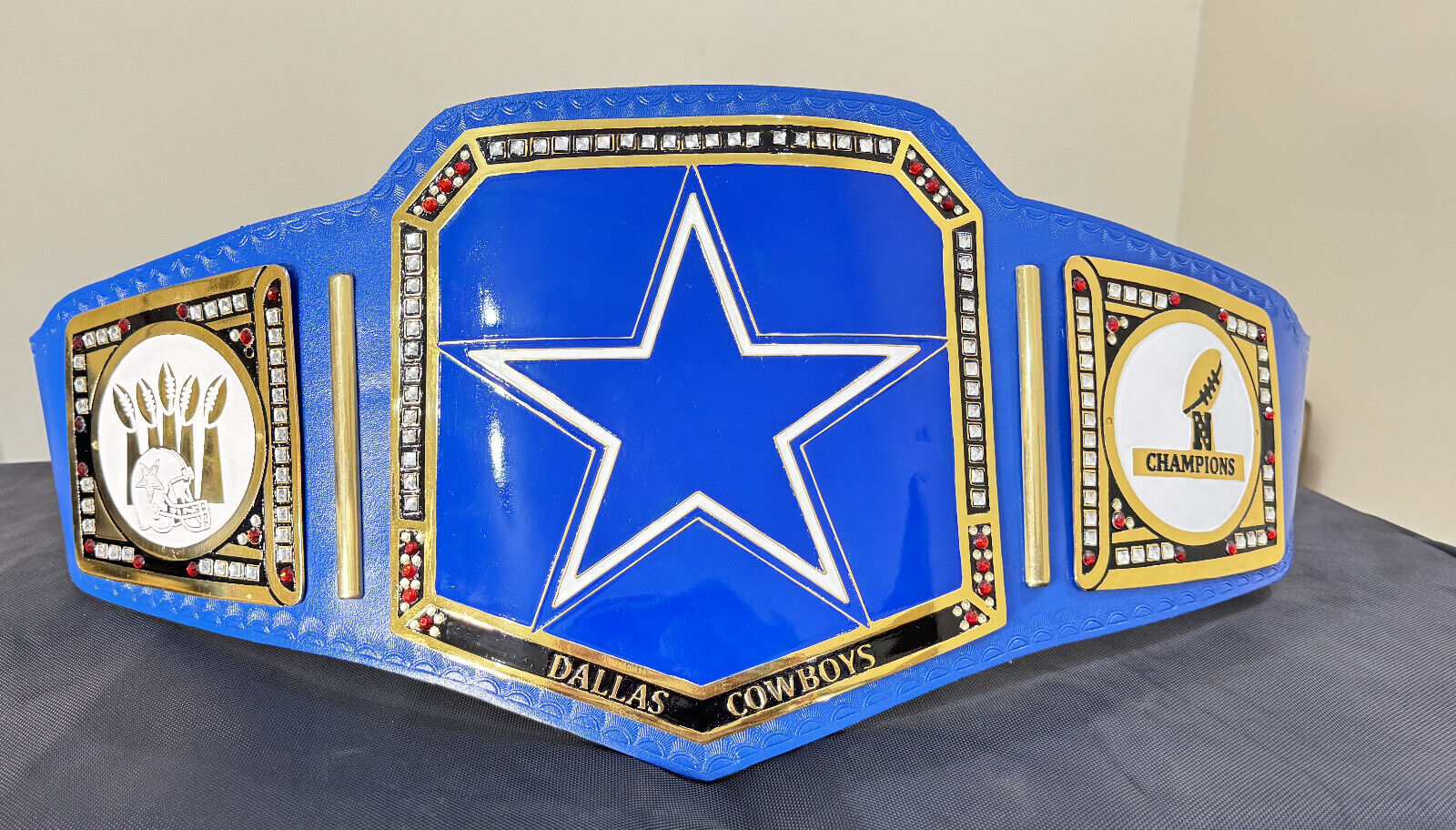 Dallas Cowboys NFL Championship Title Belt Unisex Adult Size  Brass