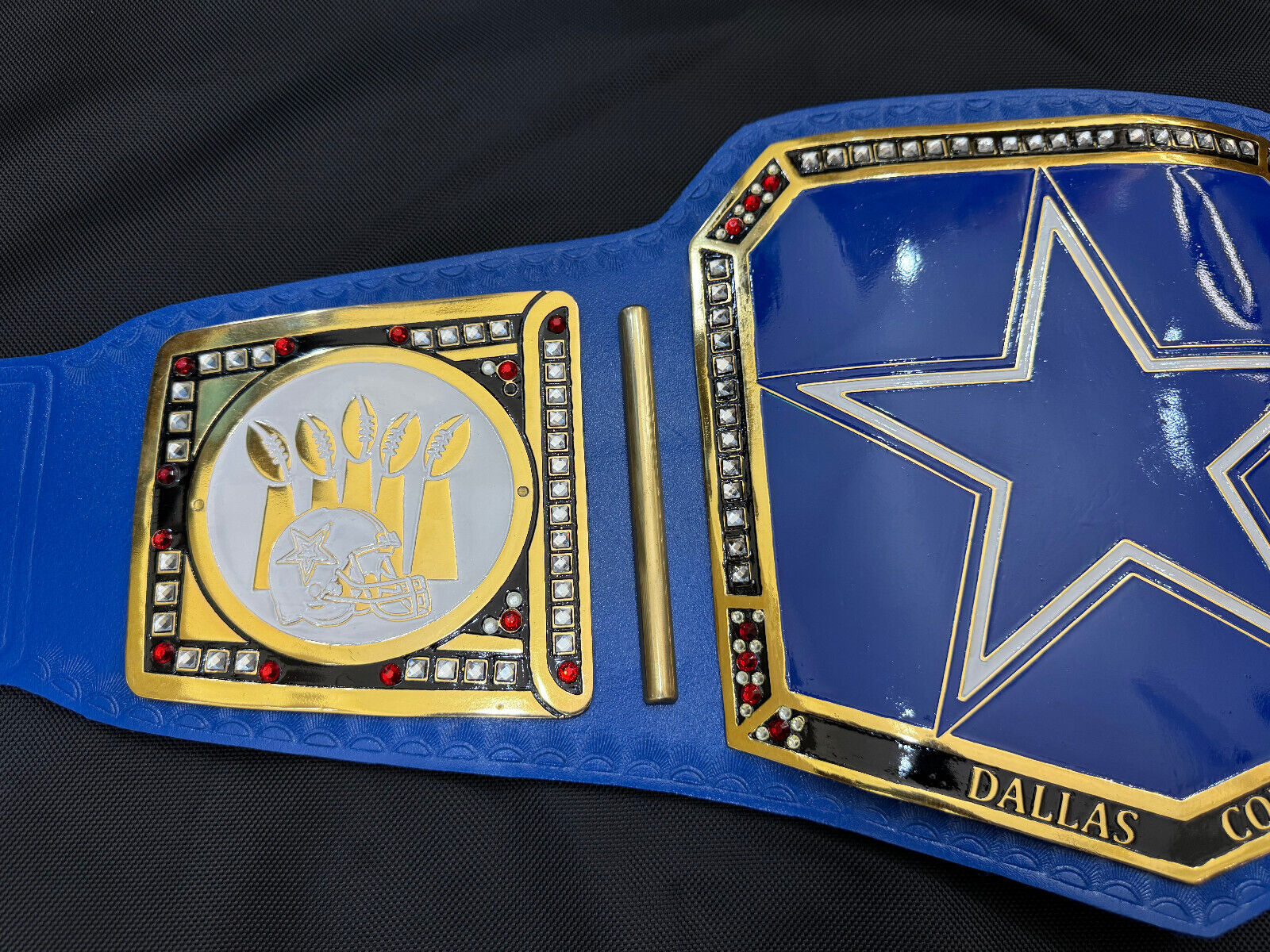 Dallas Cowboys NFL Championship Title Belt Unisex Adult Size  Brass