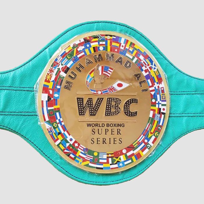 REPLICA WBC BELT BOXING SUPER SERIES MUHAMMAD ALI 2 MM BRASS PLATES