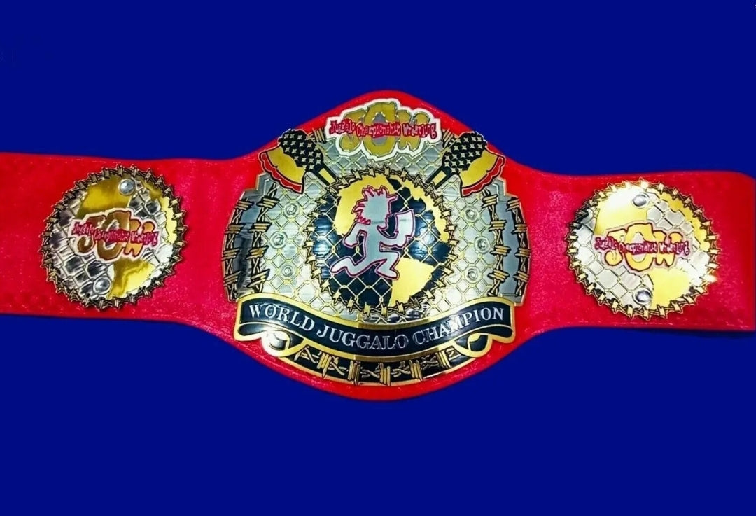 JCW World Juggalo Heavyweight Wrestling Red Championship Belt