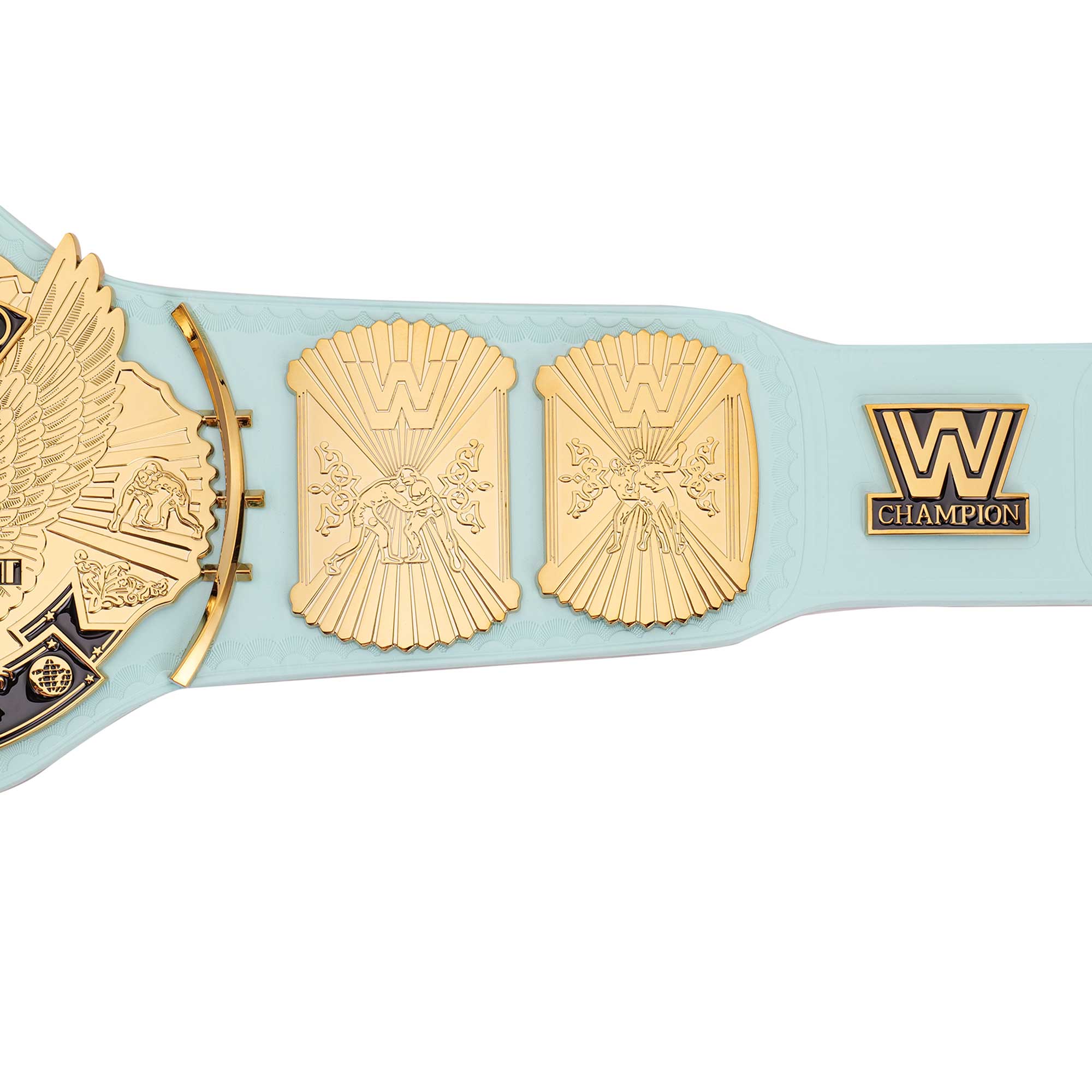 Light Blue WWE Winged Eagle Championship Replica Title Belt