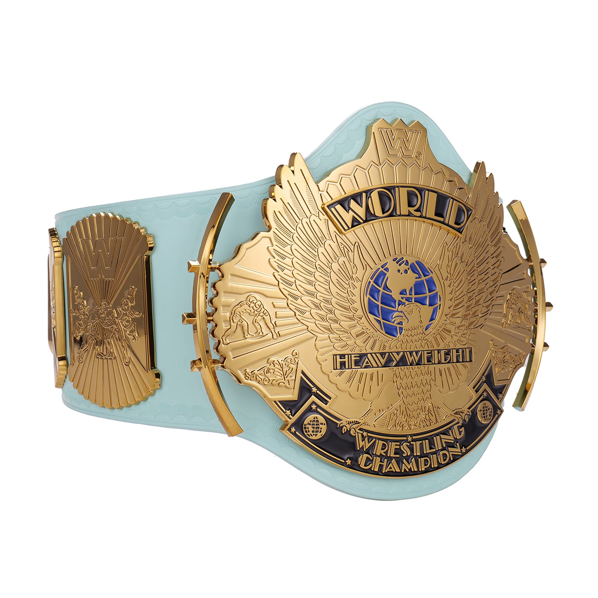 Light Blue WWE Winged Eagle Championship Replica Title Belt