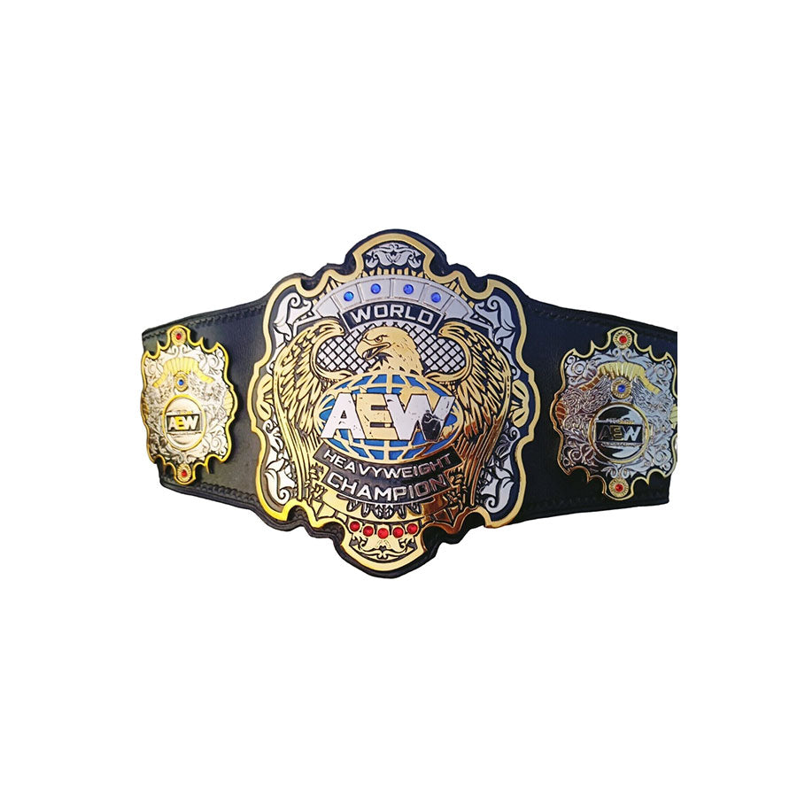 NEW AEW WORLD HEAVYWEIGHT WRESTLING CHAMPIONSHIP CUSTOM BELT