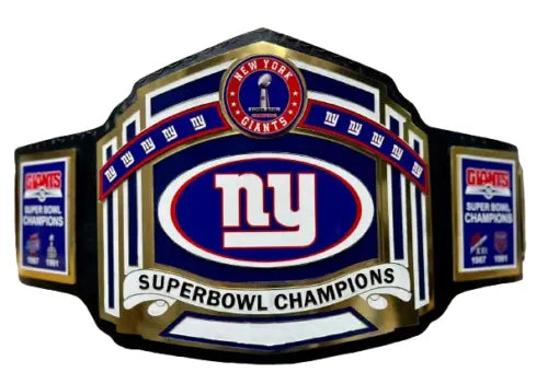 NFL Championship belt Super Bowl New York Giants Football Brass adult size